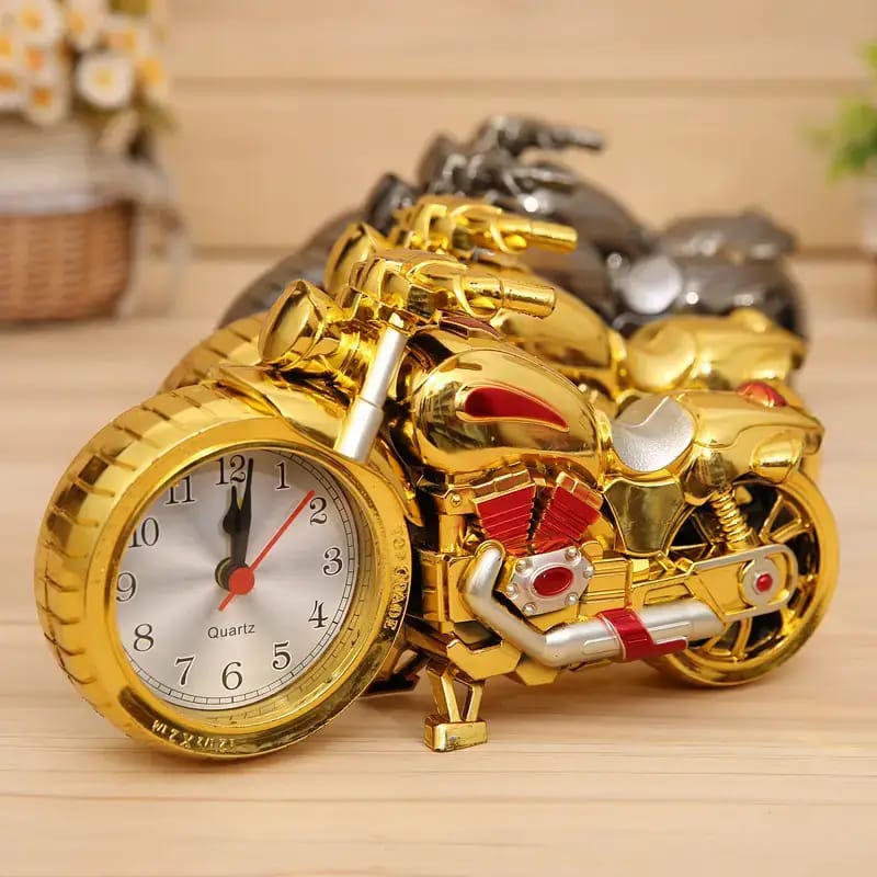 Motorcycle alarm clock decorative home item