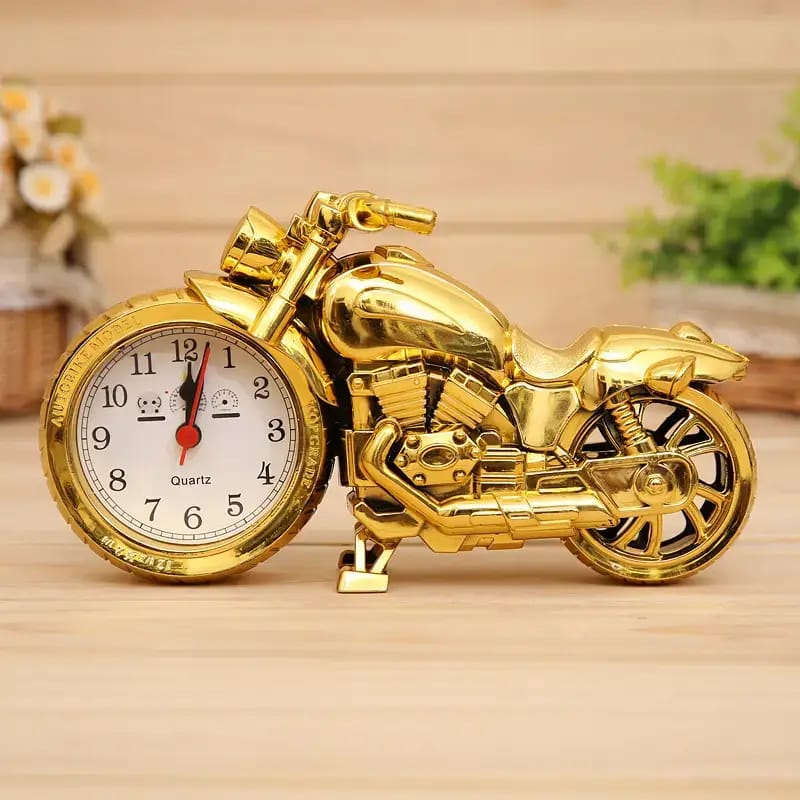 Motorcycle alarm clock decorative home item